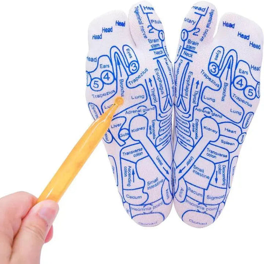 REFLEXOLOGY SOCKS WITH MASSAGE TOOL Pameza