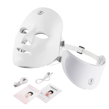 Foreverlily LED Facial Neck Beauty Machine Skin Rejuvenation Massager